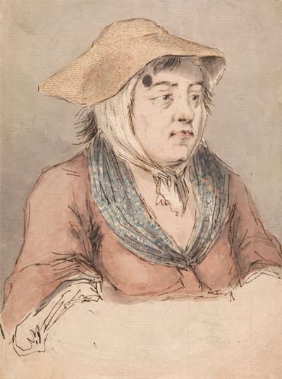 Vrouw met een Blauwe Blouse door Louis Philippe Boitard