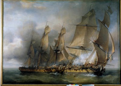 Slag tussen het Franse fregat La Bayonnaise en het Engelse fregat L