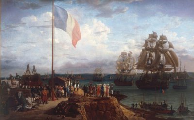 Napoleon I en keizerin Marie-Louise door Louis Philippe Crepin