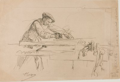 De schaaf door Louis Pierre Henriquel-Dupont