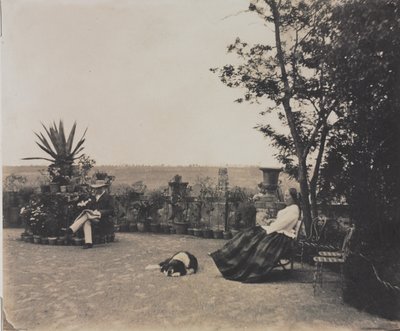 Ongenaamd Man en Vrouw Ontspannen, c. 1854 door Louis Pierre Theophile Dubois de Nehaut