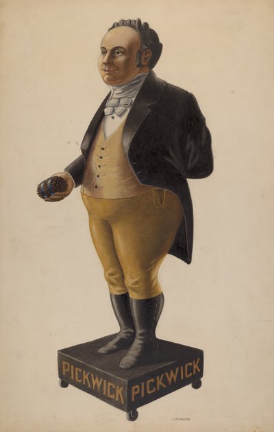 Sigarenwinkel figuur, ca. 1938 door Louis Plogsted