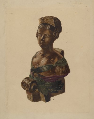 Boegbeeld, ca. 1937 door Louis Plogsted