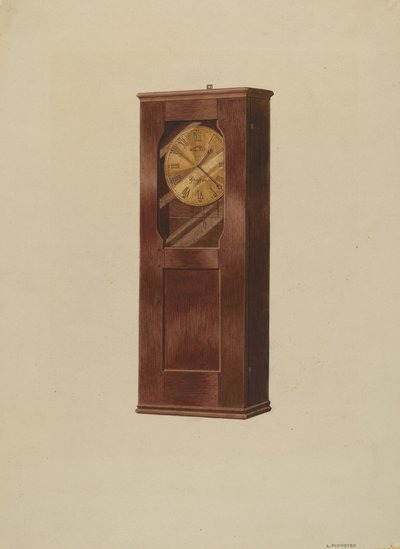 Plankklok, ca. 1937 door Louis Plogsted