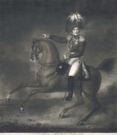 Portret van graaf Alexander Ivanovich Chernyshov 1786-1857 door Louis Rene Letronne