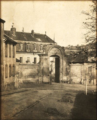Deur naar de Sèvres Fabriek, ca. 1852 door Louis Rémy Robert