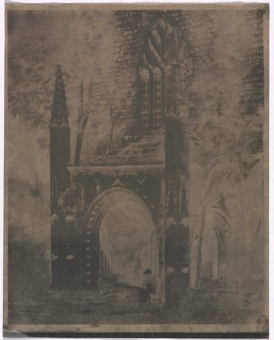 Fontein van Notre Dame in Saint-Brieuc, Bretagne, ca. 1853 door Louis Rémy Robert