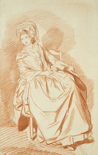 Studie van een Zittende Dame door Louis Rolland Trinquesse