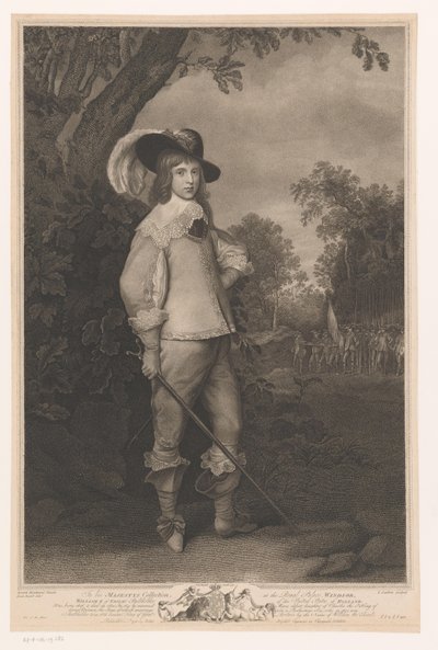 Portret van Willem II van Oranje door Louis Sailliar