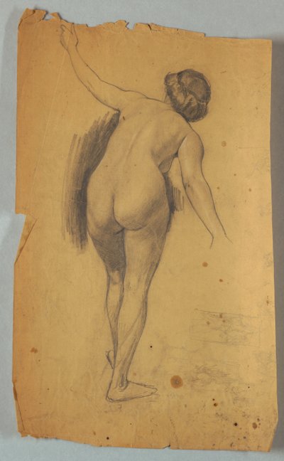 Studie van naaktfiguur door Louis Schaettle