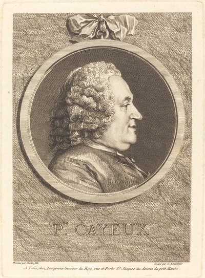 Philippe Cayeux door Louis Simon Lempereur after Charles Nicolas Cochin II