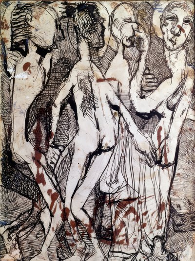 Compositie met figuren door Louis Soutter
