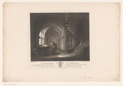 Mediterende filosoof door Louis Surugue