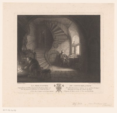 Overpeinzende filosoof door Louis Surugue