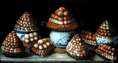 Stilleven met Aardbeien door Louis Tessier