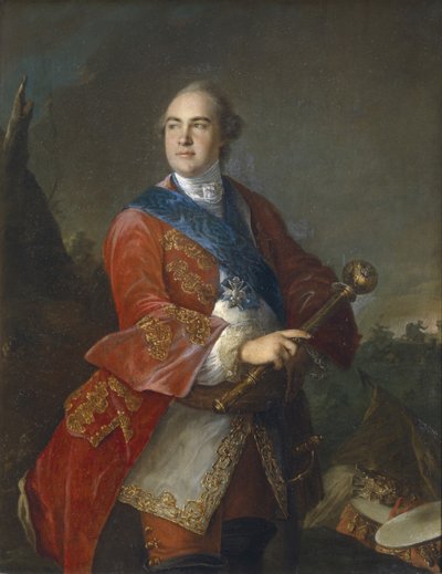 Portret van graaf Kirill Razumovsky 1728-1803, de laatste Hetman van Oekraïne door Louis Tocqué