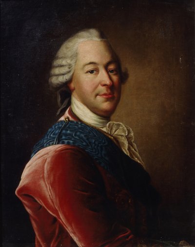 Portret van graaf Mikhail Illarionovich Vorontsov 1714-1767, midden 18e eeuw door Louis Tocqué