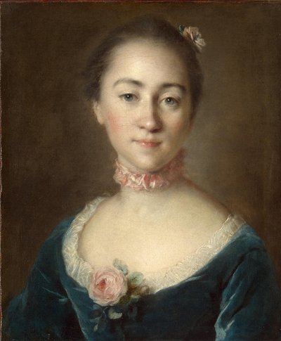 Portret van gravin Ekaterina Golovkina, 1757 door Louis Tocqué