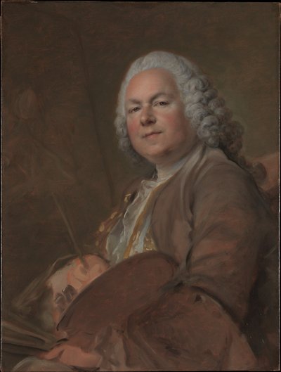 Portret van Jean-Marc Nattier door Louis Tocqué
