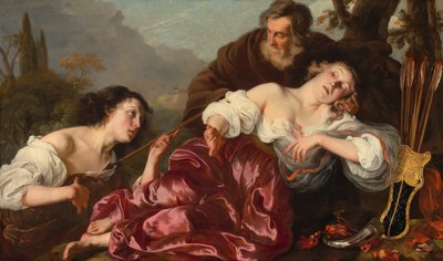 Silvio met de Gewonde Dorinda, 1651 door Louis Vallee