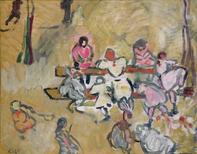 Kinderen Spelen in Rue Caulaincourt, c.1907-14 door Louis Valtat