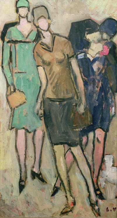 Figuur en jong meisje in een trui door Louis Valtat