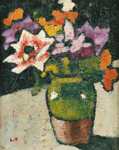 Bloemen in een vaas door Louis Valtat