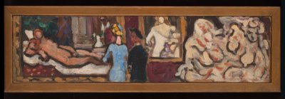 Studies over Titiaans Venus van Urbino en over flora, gemaakt tijdens de tentoonstelling "Italiaanse kunst" in het Petit Palais. door Louis Valtat