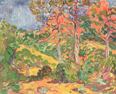Zon door de bomen, ca. 1908-09 door Louis Valtat