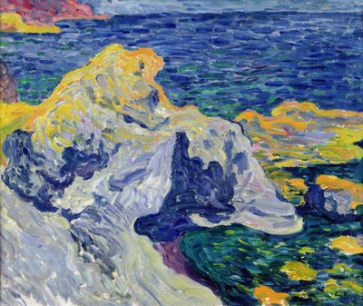 De rotsen bij Antheor (Var) 1900 door Louis Valtat