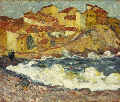 Een dorp aan de zee door Louis Valtat