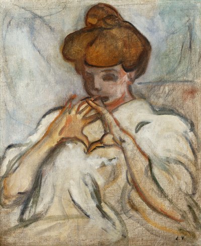 Vrouw met een Haarwrong door Louis Valtat