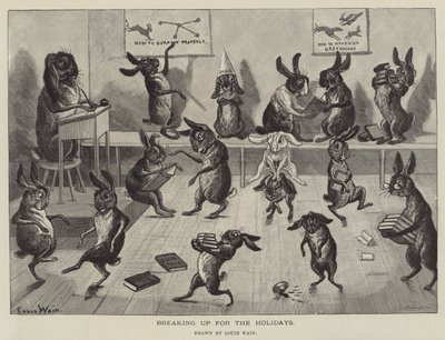 Einde van het schooljaar door Louis Wain