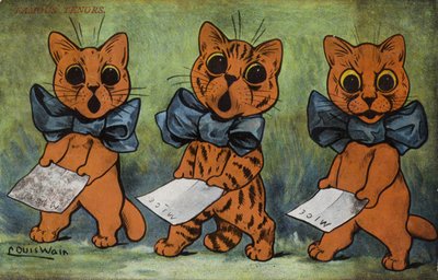 Beroemde tenoren door Louis Wain