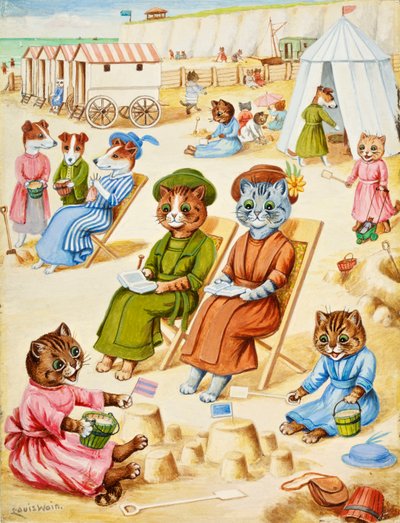 Vakantietijd door Louis Wain