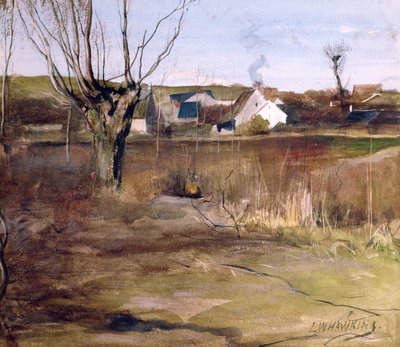 Een Picardisch Landschap door Louis Welden Hawkins