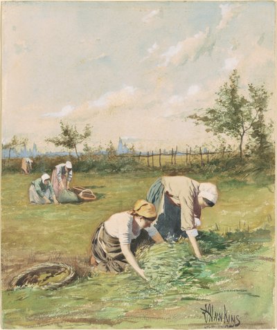 Arenlezers in het Veld door Louis Welden Hawkins