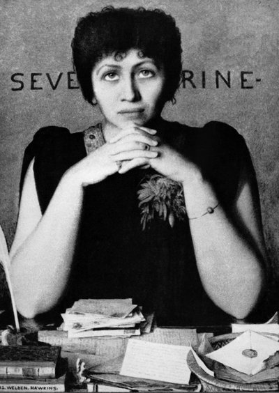 Severine (Caroline Remy) Franse schrijfster, feministe, journaliste door Louis Welden Hawkins