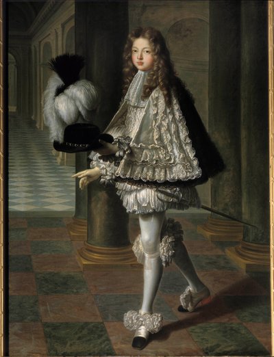 Portret van Louis Alexandre de Bourbon, graaf van Toulouse in novicekleding van de Heilige Geest (1678-1737) door Louis de Boullogne