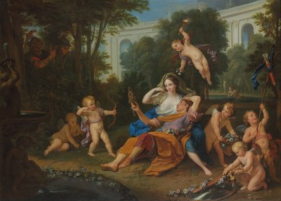 Rinaldo en Armida, 1704 door Louis de Boullogne