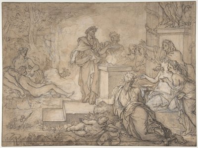 Offer voor een standbeeld van Jupiter, 17e eeuw door Louis de Boullogne