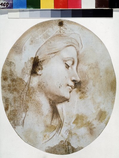 Hoofd van de maagd door Louis de Boullogne