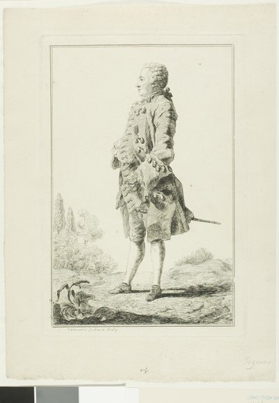 Peter Josef-Victor de Benseval door Louis de Carmontelle