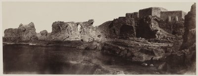 Kaalat el Athlit, Syrië, Uitzicht vanaf de Zeezijde, 1859 door Louis de Clercq
