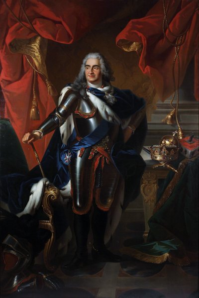 Portret van Frederik Augustus van Polen en Saksen 1670-1733 door Louis de, Silvestre