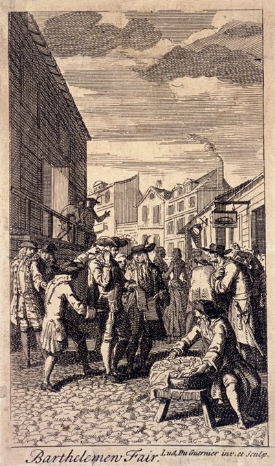 Bartholomew Fair, Londen door Louis du Guernier