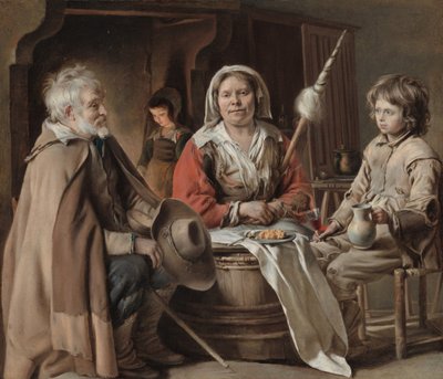 Boereninterieur, c. 1645 door Louis le Nain