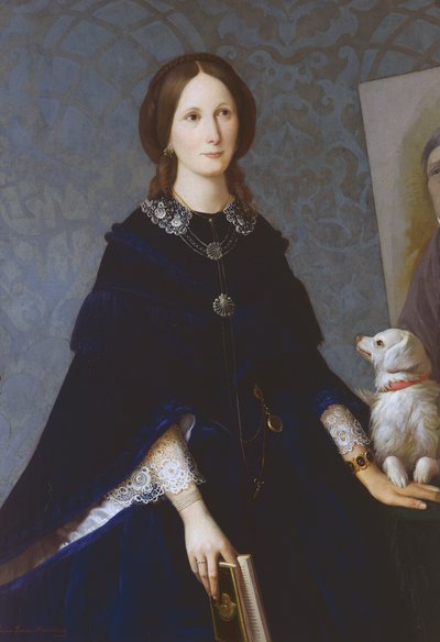 Zelfportret, circa 1865 door Louisa Grace Bartolini