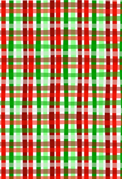 Kerst inpakpapier ruit door Louisa Hereford