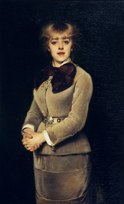Portret van de actrice Jeanne Samary, 1879 door Louise Abbéma